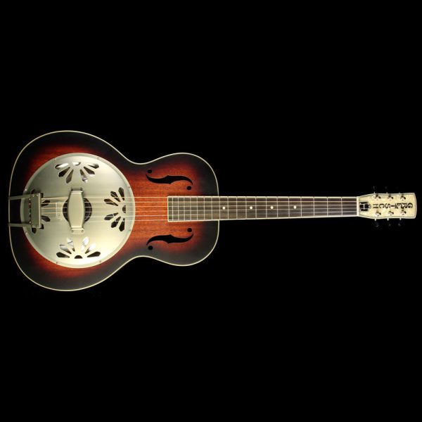 Gretsch Guitars G9241 Alligator Biscuit Round Neck Acoustic Resonator Guitar 2-Color Sunburst Online Sale