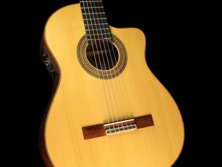 Used 2007 Cordoba 55RCE Nylon String Acoustic Guitar Natural Cheap